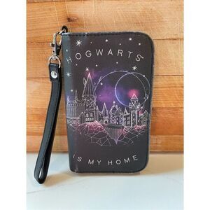 Harry Potter Hogwarts Is My Home Wallet Clutch Phone Pocket Cash Cards ID Coins